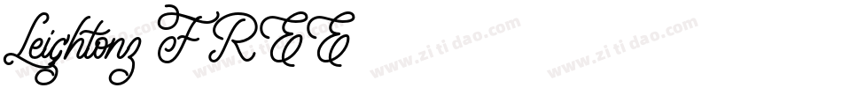 Leightonz FREE字体转换
